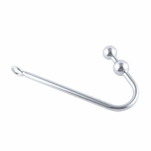 Anal Hooks Balls Pleasurable 4417 Stainless Anal Two Hook Steel 0117
